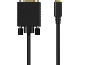 Cable AISENS USB-C/M a VGA/H 0.8m Negro
