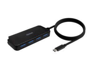 Hub AISENS USB-C 3.0 a 4xUSB-A 3.0 Negro