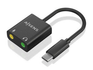 Tarjeta de Sonido AISENS USB-C/M a 2x3.5mm
