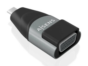 Adaptador AISENS USB-C/M a VGA/H Negro/Gris