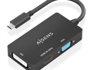 Conversor AISENS USB-C/M a DVI-I/VGA/HDMI