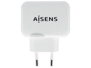 Cargador de Pared AISENS 17W 2xUSB-A Blanco