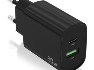 Cargador Pared AISENS 1xUSB-C 1xUSB-A 20W