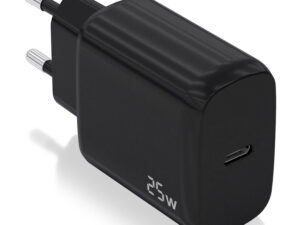 Cargador de Pared AISENS 1xUSB-C 25W Negro