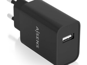 Cargador Pared AISENS 1xUSB-A 10.5W Negro