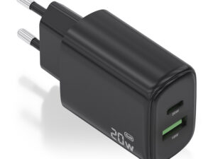 Cargador Pared AISENS Usb-A/Usb-C 20w Negro