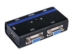 Conmutador AISENS KVM USB 2.0 VGA Negro