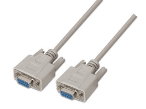 Cable AISENS RS232 DB9/H a DB9/H 1.8m Beige