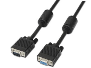 Cable AISENS VGA/M a VGA/H 1.8m Negro
