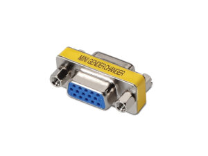 Adaptador AISENS VGA/H a VGA/H Azul/Plata