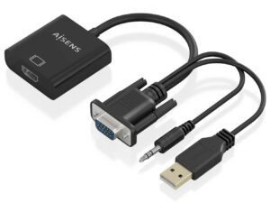 Conversor AISENS VGA/3.5mm/USB-A/M a HDMI/H