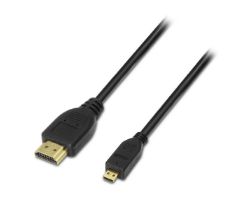 Cable AISENS HDMI A/ a HDMI D/M 0.8m Negro