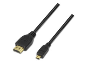 Cable AISENS HDMI A/ a HDMI D/M 0.8m Negro