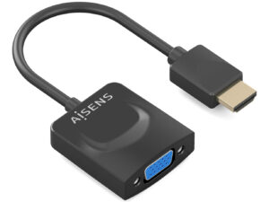 Conversor AISENS HDMI/M a SVGA/H 15cm Negro