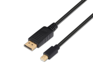 Cable AISENS Mini DP/M a DP/M 3m Negro