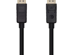 Cable AISENS DP 1.2/M a DP 1.2/M 1m Negro