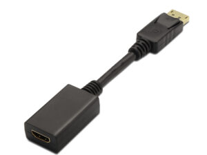 Cable AISENS DP/M a HDMI A/H 15cm Negro