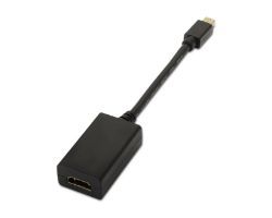 Cable AISENS Mini DP/M a HDMI A/H 15cm Negro