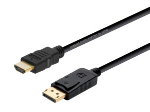Cable AISENS DP/M a HDMI/M 2m Negro