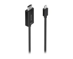 Cable AISENS Mini DP/M a HDMI/M 0.6m Negro