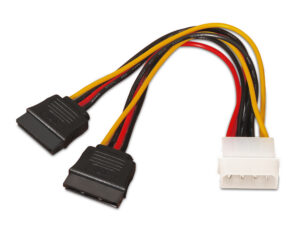 Cable AISENS Molex/M a 2xSATA/M 20cm