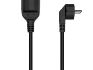 Cable AISENS Schuko CEE7/M a CEE7/H 2m Negro