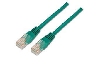 Cable AISENS RJ45 Cat5e UTP AWG24 0.5m Verde