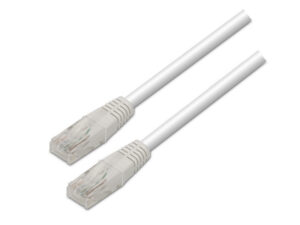 Cable AISENS RJ45 Cat.5e UTP 0.5m Blanco