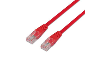 Cable AISENS RJ45 Cat.5e UTP AWG24 1m Rojo