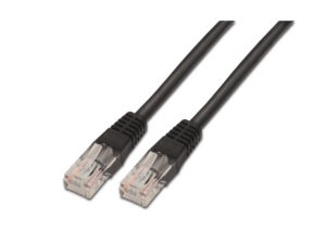 Cable AISENS RJ45 Cat.6 UTP AWG24 3m Negro