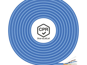 Bobina AISENS Cat.6 UTP AWG24 100m Azul