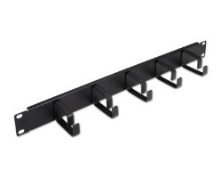 Organizador Cables Metálico AISENS 1U Negro