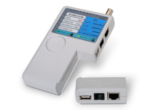 Testeador AISENS RJ11/RJ12/RJ45/USB Gris