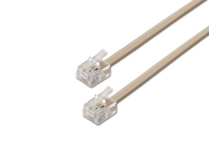 Cable de Teléfono AISENS RJ11 2m Beige