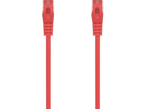 Cable AISENS RJ45 Cat.6a UTP 25cm Rojo