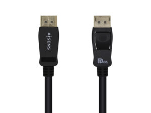 Cable AISENS DP/M a DP/M 3m Negro