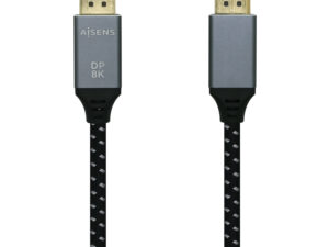 Cable AISENS DP/M a DP/M 0.5m Gris/Negro