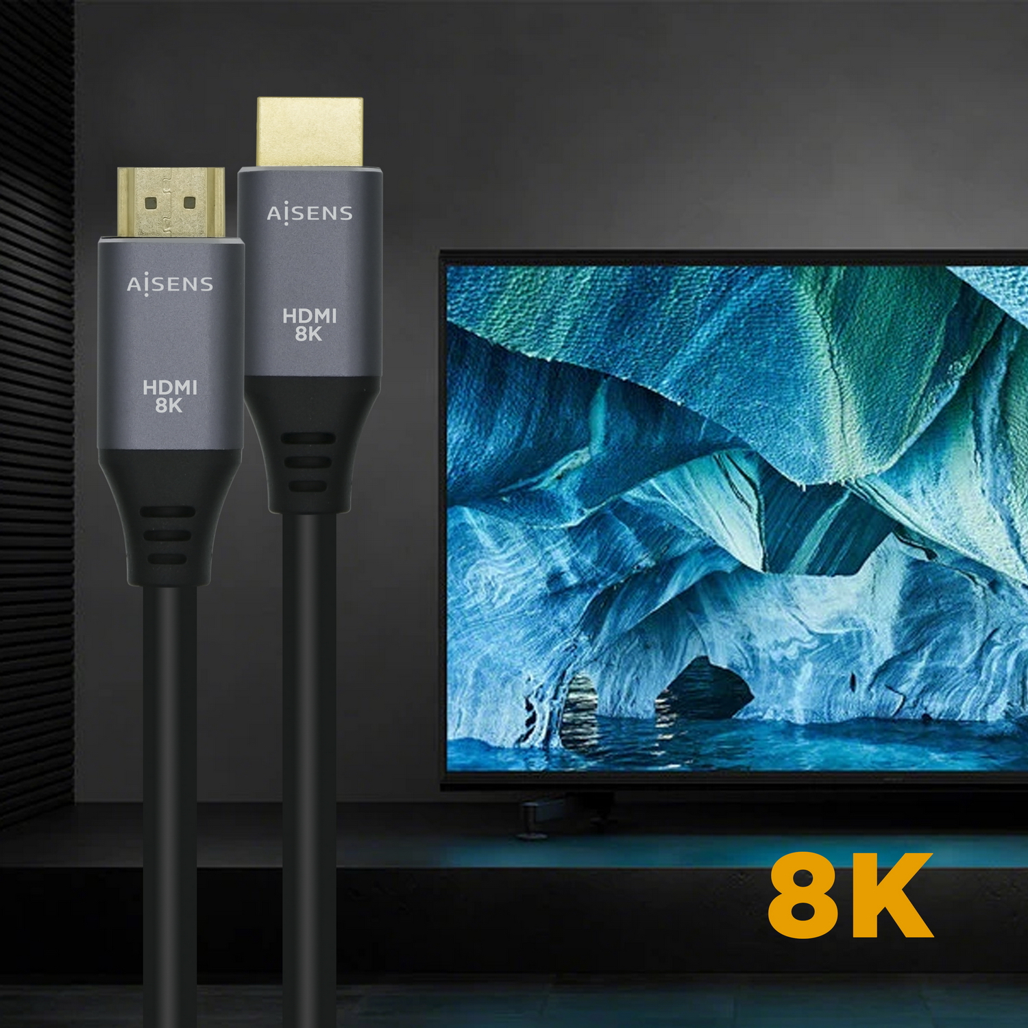 Cable AISENS HDMI/M a HDMI/M 1m Gris/Negro Cable AISENS HDMI/M a HDMI/M 1m Gris/Negro