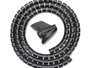 Organizador Cables AISENS Espiral 1m Negro