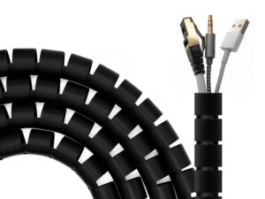 Organizador de Cables AISENS 25mm 2m Negro