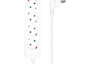 Regleta AISENS 4xSchuko Cable 1.4m Blanca