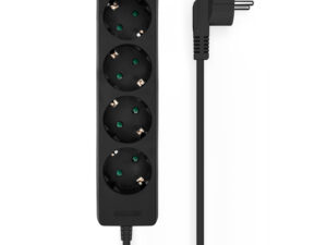 Regleta AISENS 4xSchuko Cable 1.4m Negra