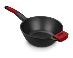 Sartén Bra Wok Premiere 28cm Negro/Rojo