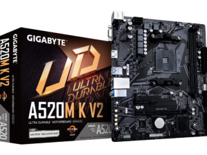 GIGABYTE A520M K V2: (AM4) 2DDR4 HDMI VGA RJ45 mATX GIGABYTE A520M K V2: (AM4) 2DDR4 HDMI VGA RJ45 mATX