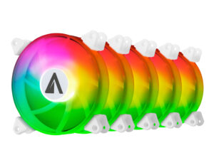 Ventilador Abysm Arclight ARGB Kit 5 Blanco