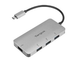 Hub TARGUS USB-C a 4x USB-A Plata