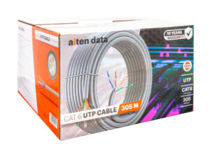 Cable Red Aiten Data Cat6 UTP 305m Gris