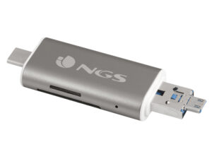 Hub NGS 5en1 1xUSB 2.0 1xmUSB Gris/Blanco