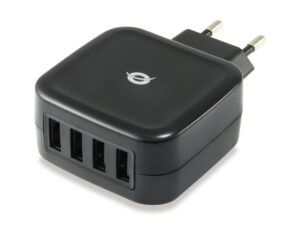 Cargador Pared CONCEPTRONIC 25W 4USB2 Negro