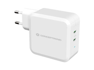 Cargador Pared CONCEPTRONIC 100W 2USB Blanco